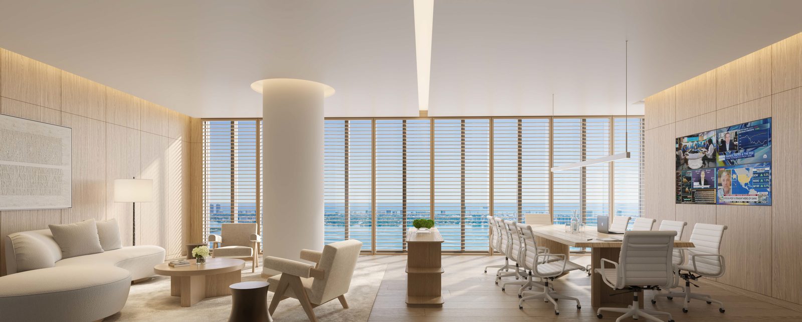 EDITION Residences Miami Edgewater, board room, developer rendering